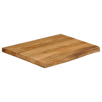 Tafelblad met natuurlijke rand 40x40x2,5 cm massief mangohout 2