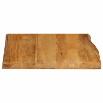 Tafelblad met natuurlijke rand 40x40x2,5 cm massief mangohout 4