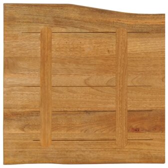 Tafelblad met natuurlijke rand 40x40x2,5 cm massief mangohout 5