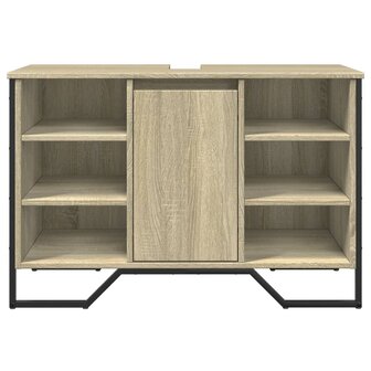 Wastafelkast 91x35x60 cm bewerkt hout sonoma eikenkleurig 4