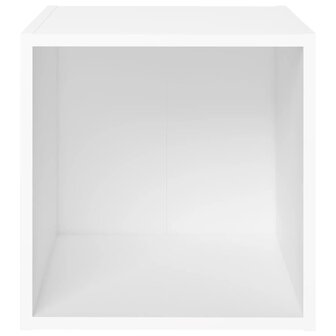 Tv-meubel 37x35x37 cm bewerkt hout wit 3