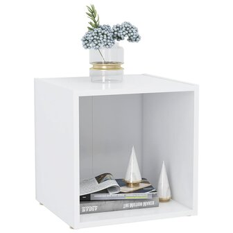 Tv-meubel 37x35x37 cm bewerkt hout wit 5