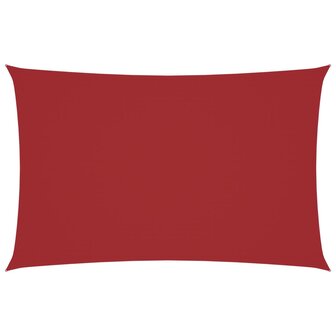 Zonnescherm rechthoekig 2x4,5 m oxford stof rood 2