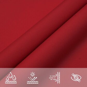 Zonnescherm rechthoekig 2x4,5 m oxford stof rood 5