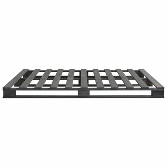 Bedframe pallet massief grenenhout grijs 180x200 cm 4