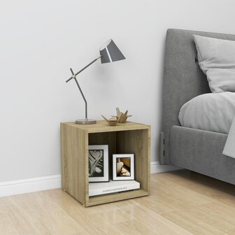 Tv-meubel 37x35x37 cm bewerkt hout sonoma eikenkleurig 1