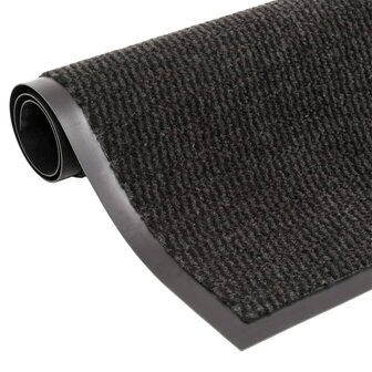 Deurmat getuft 60x150 cm zwart 1