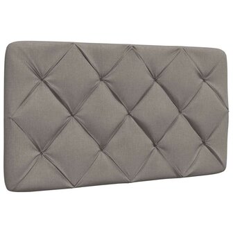 Bed met matras stof taupe 90x190 cm 9