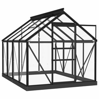  Vervangend frame tuinkas 155x103x191 cm aluminium antraciet 2
