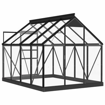  Vervangend frame tuinkas 155x103x191 cm aluminium antraciet 6