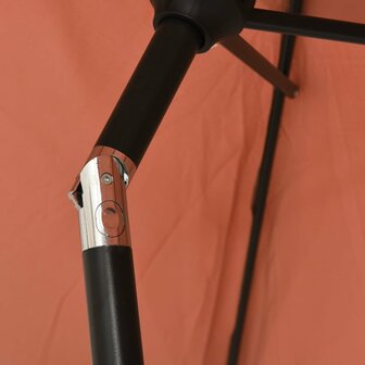 Parasol 200x224 cm aluminium terracotta 6