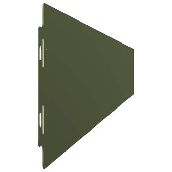 Gazonranden 50 st 10x103 cm koudgewalst staal olijfgroen 5