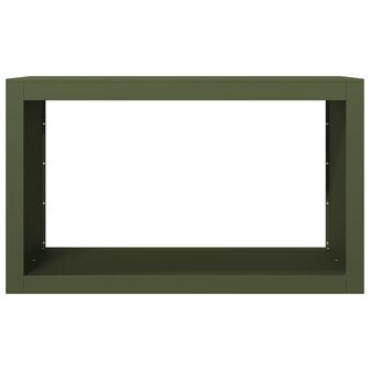 Haardhoutrek 100x40x60 cm staal groen 4