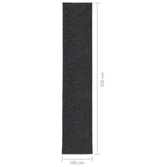 Droogloopmat 100x500 cm antracietkleurig 7