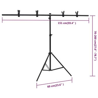 Fotostudioset met lichtset, achtergrondscherm en reflector 9