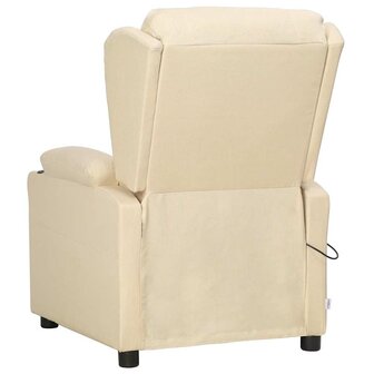 Sta-op-massagestoel stof cr&egrave;mekleurig 4