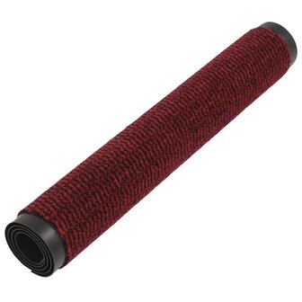 Droogloopmatten 2 st rechthoekig getuft 60x90 cm rood 3