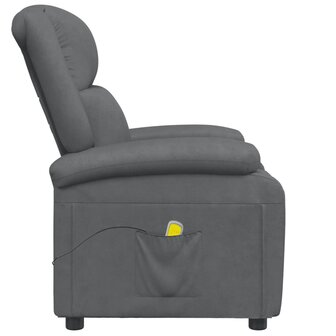 Massagestoel kunstleer grijs 4