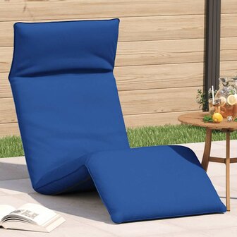Ligstoel inklapbaar 175x54x8,5 cm oxford stof koningsblauwe 1