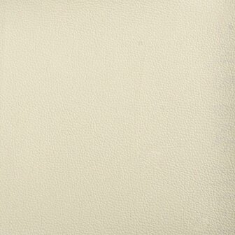 Chaise longue met kussens kunstleer cr&egrave;me 7