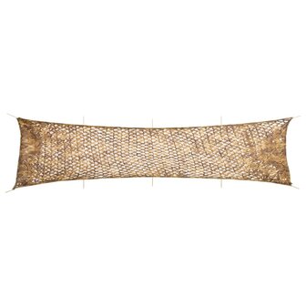 Camouflagenet met opbergzak 809x207 cm zandkleurig 1