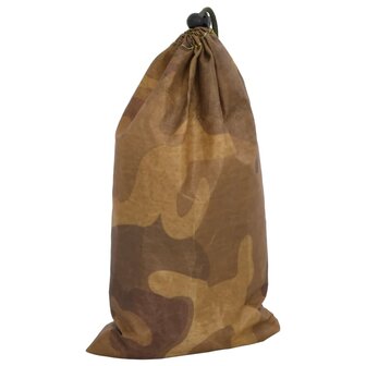 Camouflagenet met opbergzak 809x207 cm zandkleurig 5