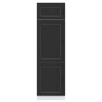 Keukenkast Kalmar bewerkt hout zwart 3
