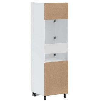 Keukenkast Kalmar bewerkt hout oud houtkleurig 6