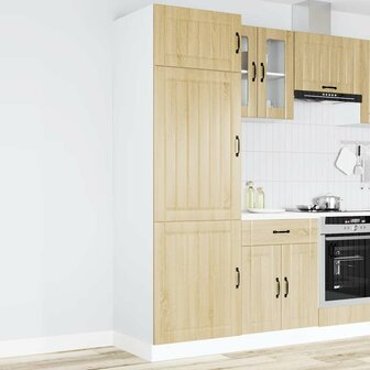 Keukenkast Lucca bewerkt hout sonoma eikenkleurig 2
