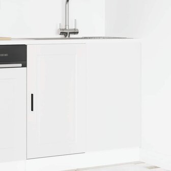 Keuken onderkast Porto bewerkt hout wit 1