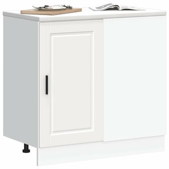 Keuken onderkast Porto bewerkt hout wit 3