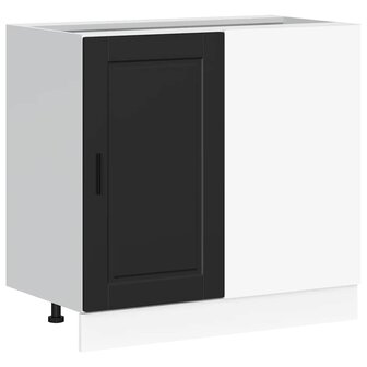 Keuken onderkast Porto bewerkt hout zwart 2