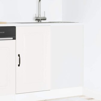 Keuken onderkast Kalmar bewerkt hout wit 1
