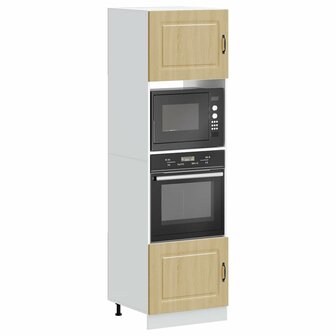 Ovenkasten 2 st Kalmar bewerkt hout sonoma eikenkleurig 1