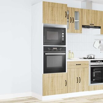 Ovenkasten 2 st Kalmar bewerkt hout sonoma eikenkleurig 3