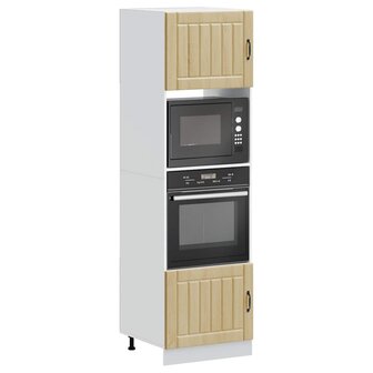 Ovenkasten 2 st Lucca bewerkt hout sonoma eikenkleurig 1