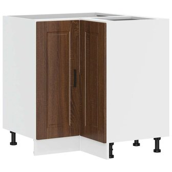 Keuken hoekonderkast &quot;Porto&quot; bewerkt hout bruin eikenkleur 2