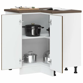 Keuken hoekonderkast &quot;Porto&quot; bewerkt hout bruin eikenkleur 3