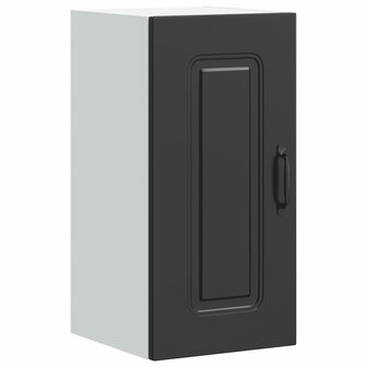 Keukenwandkast Kalmar bewerkt hout zwart 2