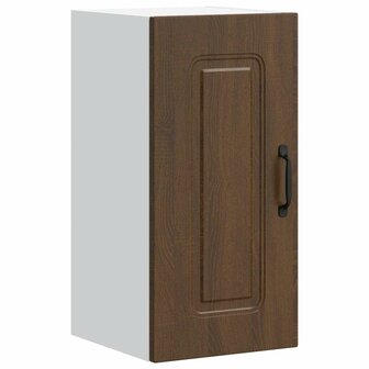 Keukenwandkast Kalmar bewerkt hout bruin eikenkleur 2