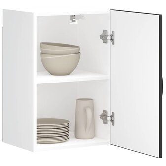 Keukenwandkast Kalmar bewerkt hout zwart 1