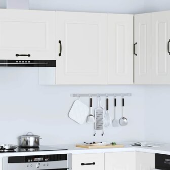 Keukenwandkast Kalmar bewerkt hout wit 1