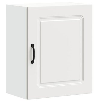 Keukenwandkast Kalmar bewerkt hout wit 2