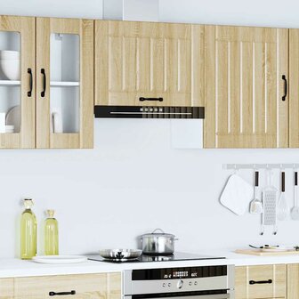 Keukenwandkast Lucca bewerkt hout sonoma eikenkleurig 4