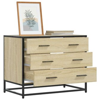 Ladekast 70x41x56 cm bewerkt hout sonoma eikenkleurig 1