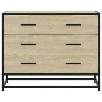 Ladekast 70x41x56 cm bewerkt hout sonoma eikenkleurig 4
