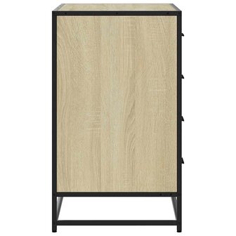 Ladekast 70x41x70 cm bewerkt hout sonoma eikenkleurig 6