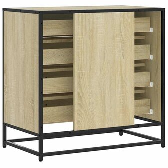 Ladekast 70x41x70 cm bewerkt hout sonoma eikenkleurig 7