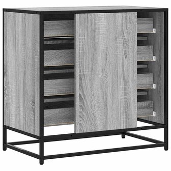 Ladekast 70x41x70 cm bewerkt hout grijs sonoma eikenkleurig 7