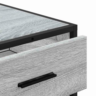 Ladekast 70x41x70 cm bewerkt hout grijs sonoma eikenkleurig 8